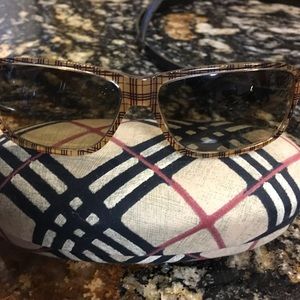 Burberry Sunglasses and Burberry Sunglass Case.